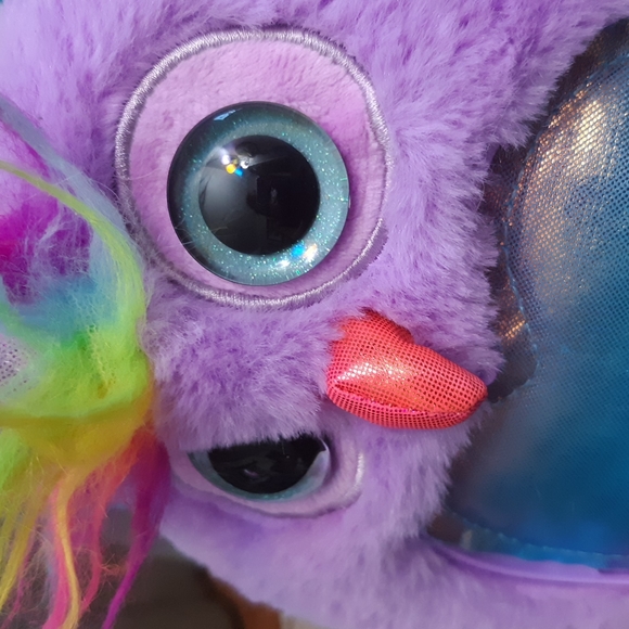 Big Eyed Owl stuffed Animal Plushie round kids toy - Picture 2 of 4